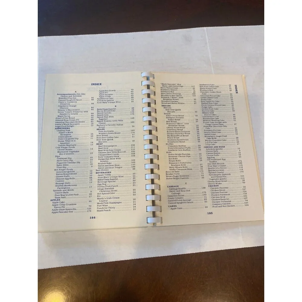 Vintage 1Antique 1981 “Maryland's Flavor” Spiral Bound Cookbook
